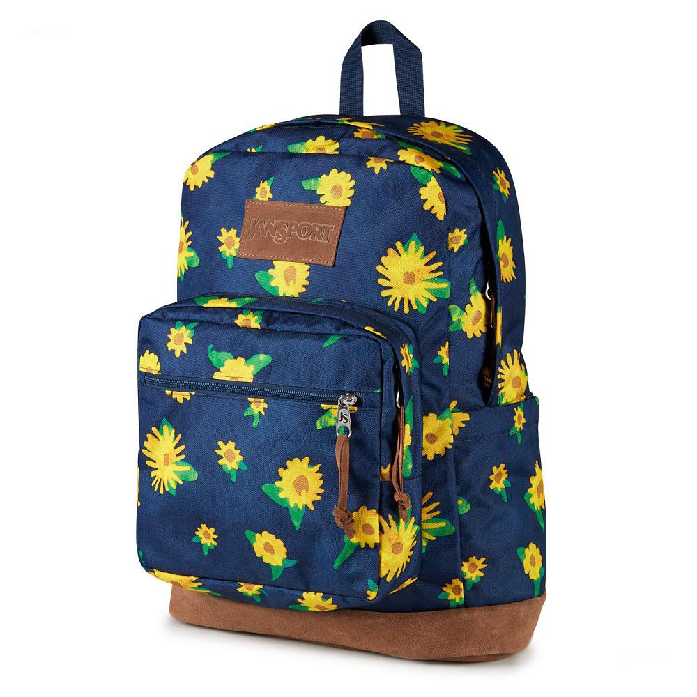 Sac à Dos Ordinateur JanSport Right Pack Bleu Marine Jaune | BIP-04663376